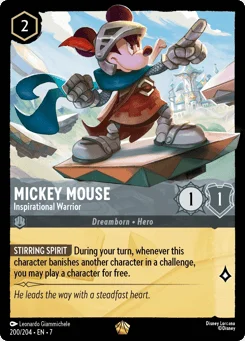 Mickey Mouse - Inspirational Warrior