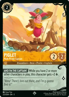 Piglet - Pooh Pirate Captain