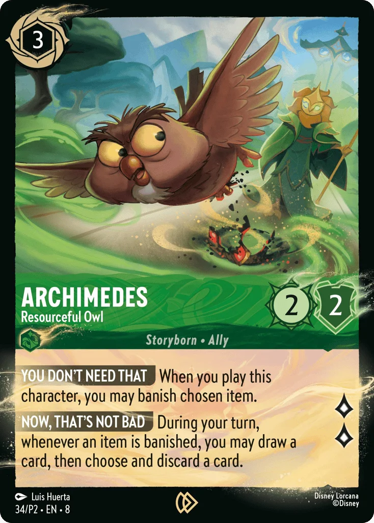 Archimedes - Resourceful Owl · Promo Expansion 2