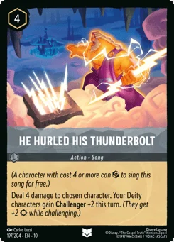 He Hurled His Thunderbolt