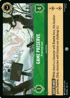 Game Preserve - Protected Land