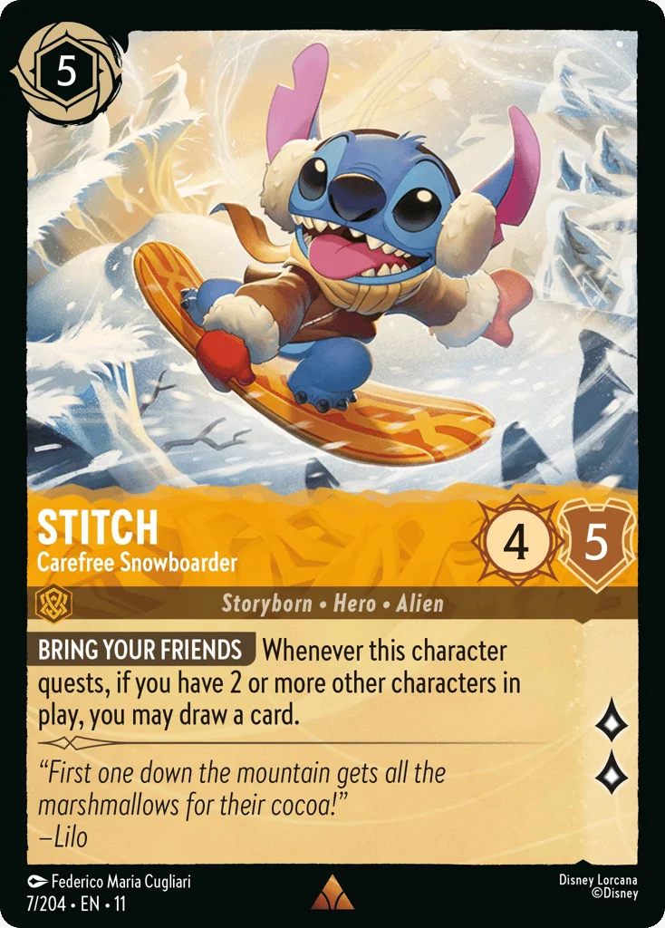 Stitch - Carefree Snowboarder · Winterspell