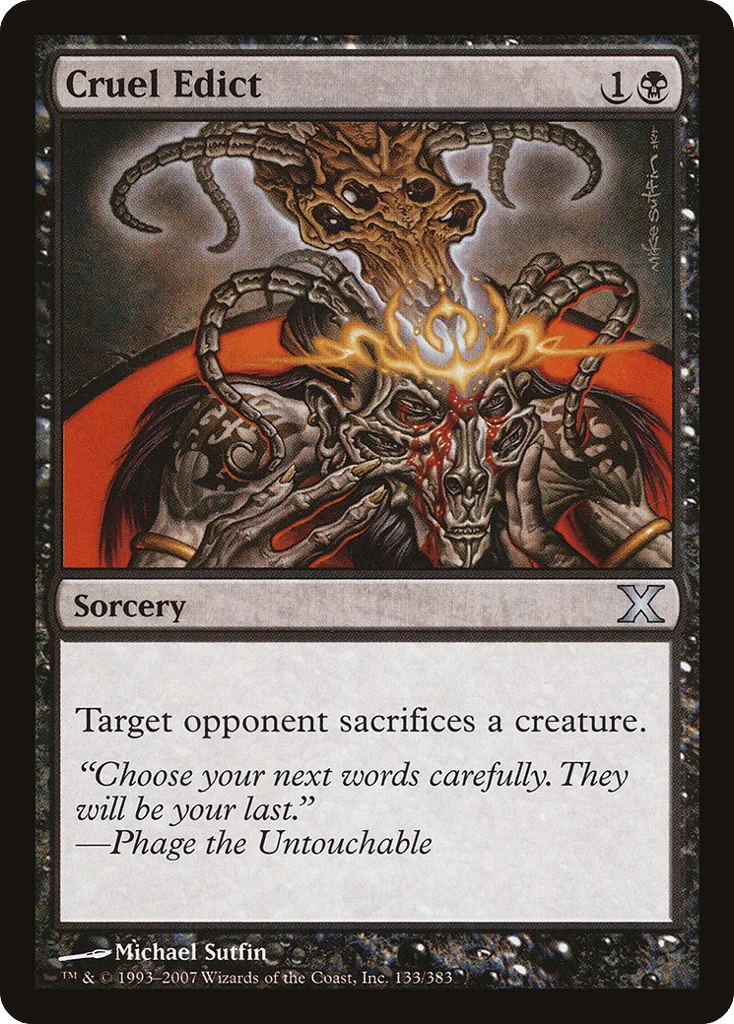 Cruel Edict · Tenth Edition