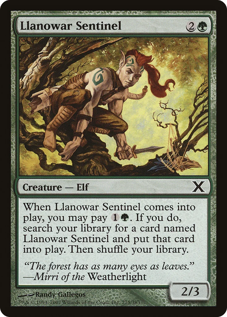 Llanowar Sentinel · Tenth Edition