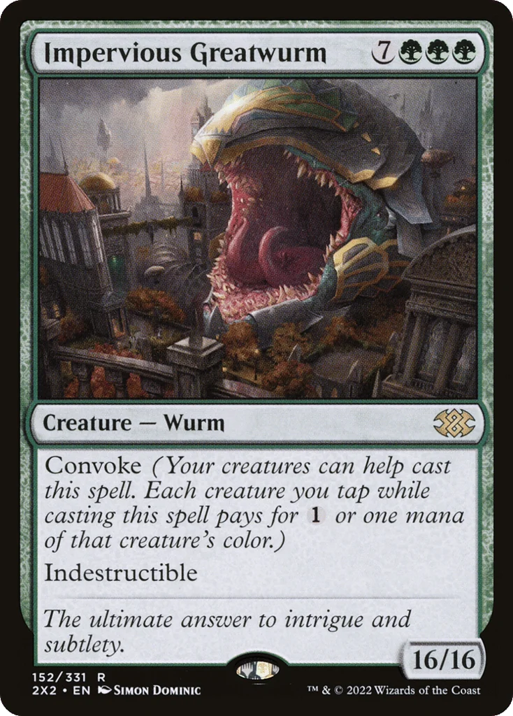 Impervious Greatwurm · Double Masters 2022