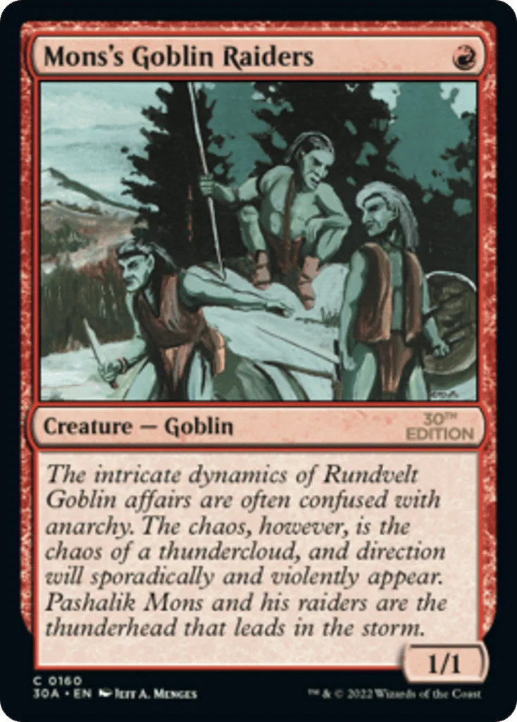 Mons's Goblin Raiders · 30th Anniversary Edition