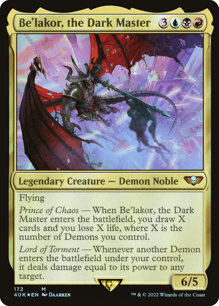Be'lakor, the Dark Master · Warhammer 40,000 Commander