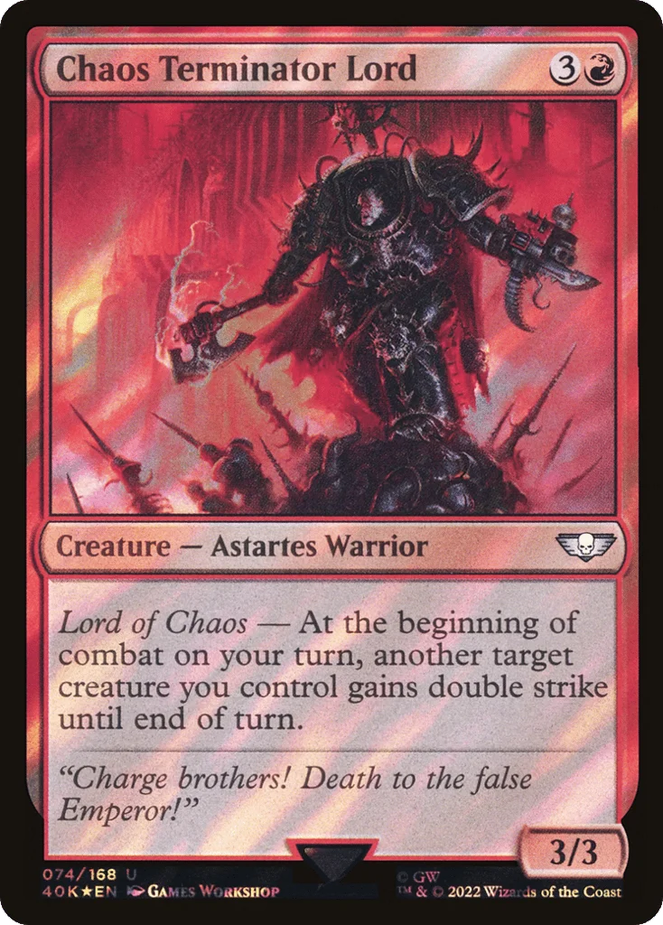Chaos Terminator Lord · Warhammer 40,000 Commander