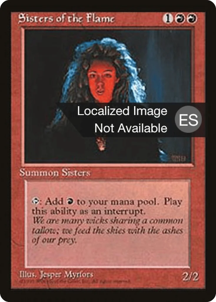 Sisters of the Flame · Fourth Edition Foreign Black Border