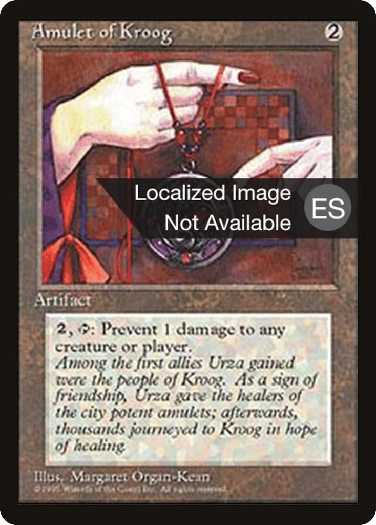 Amulet of Kroog · Fourth Edition Foreign Black Border