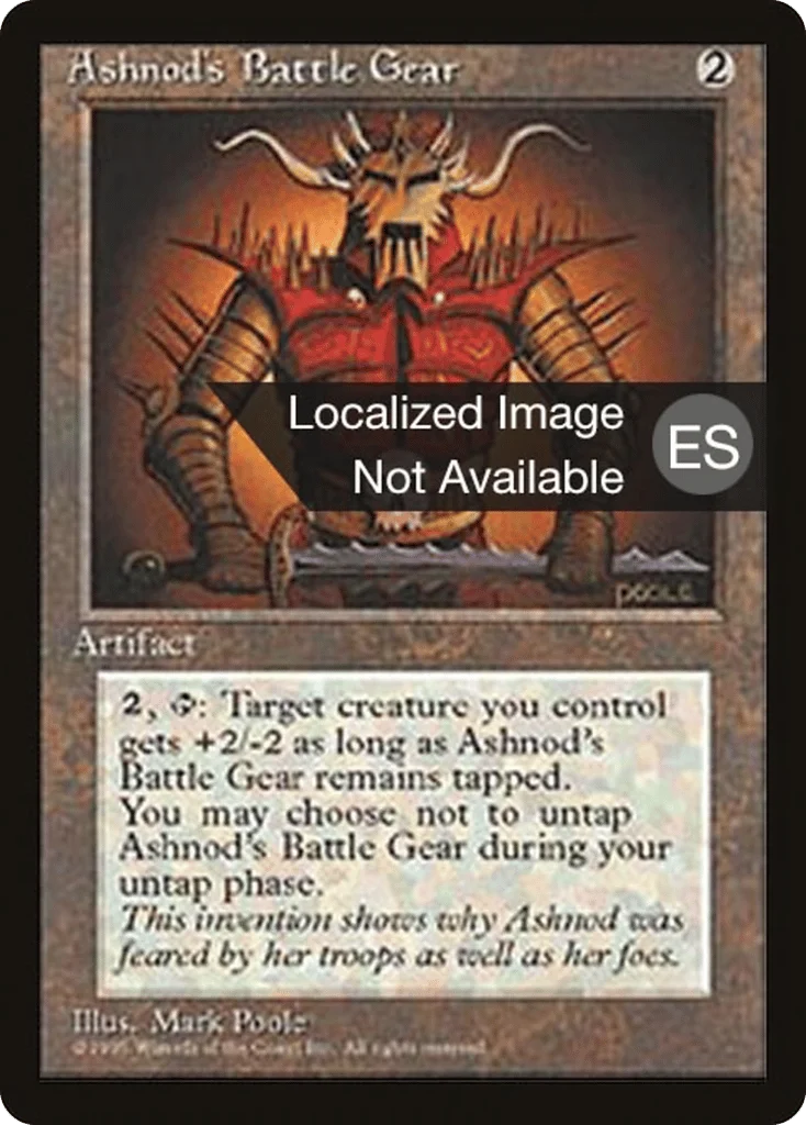Ashnod's Battle Gear · Fourth Edition Foreign Black Border
