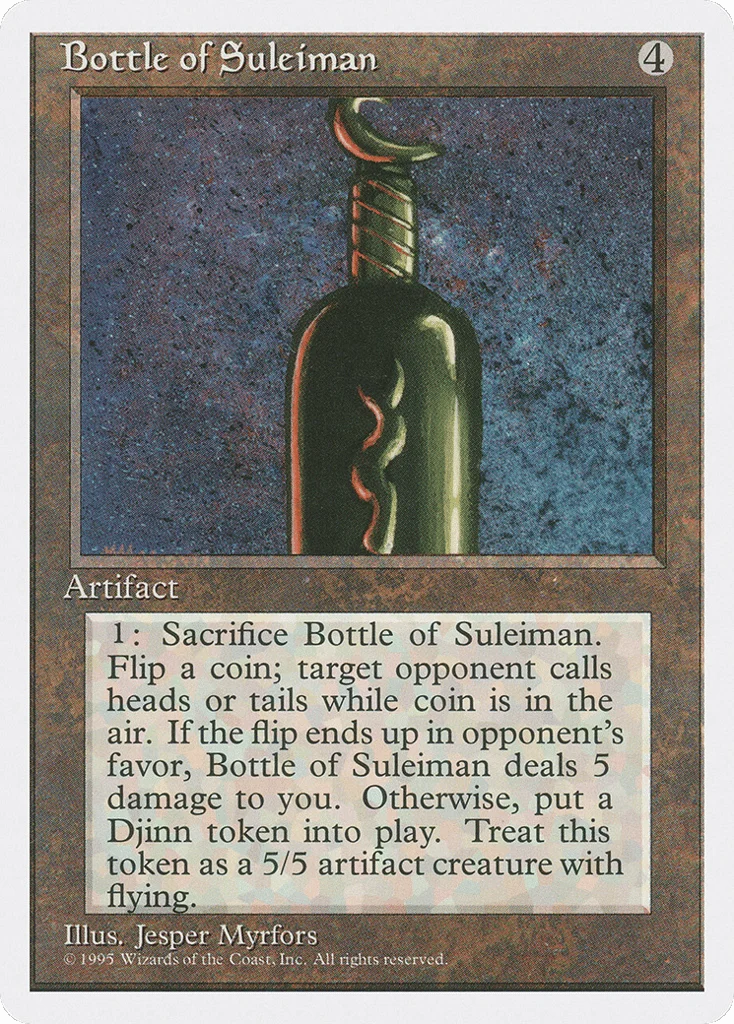 Bottle of Suleiman · Fourth Edition