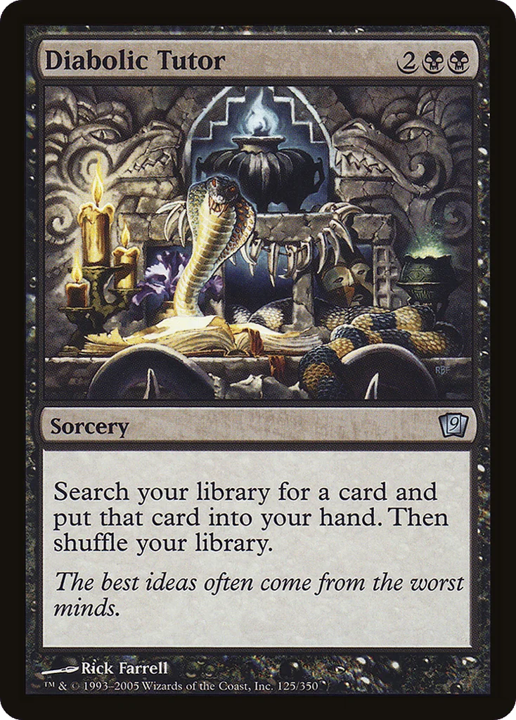 Diabolic Tutor · Ninth Edition