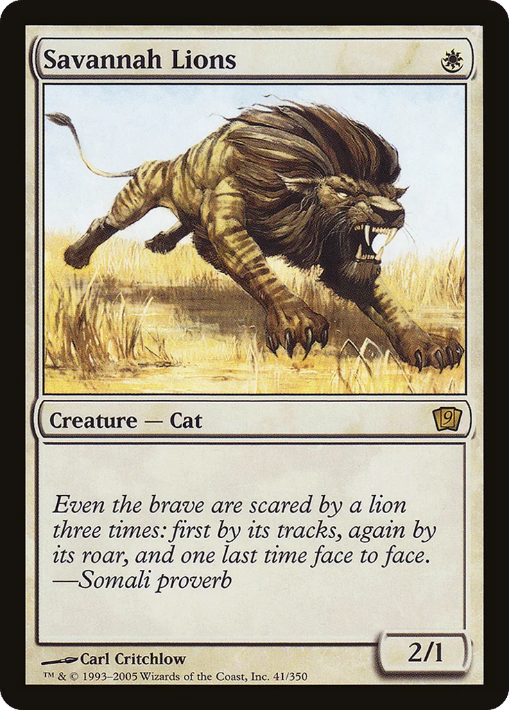 Savannah Lions · Ninth Edition