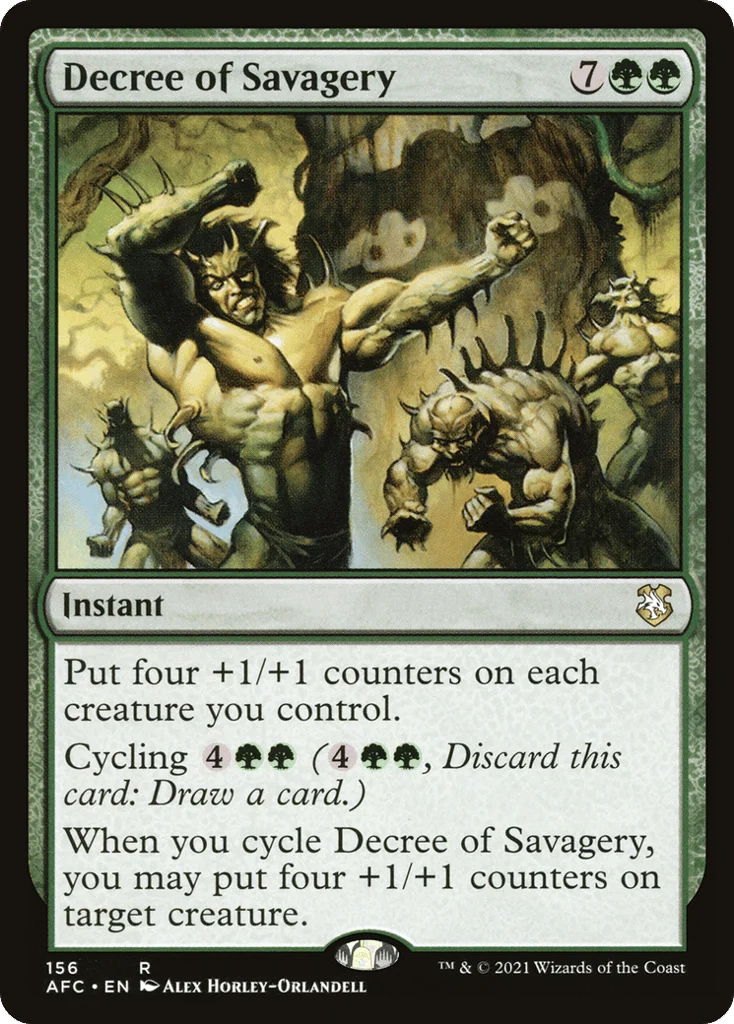 Decree of Savagery · Forgotten Realms Commander