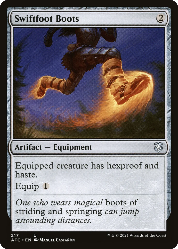 Swiftfoot Boots · Forgotten Realms Commander