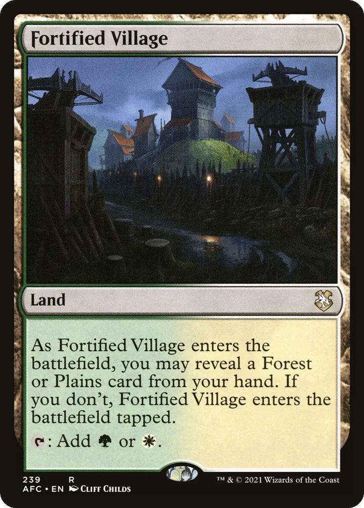 Fortified Village · Forgotten Realms Commander