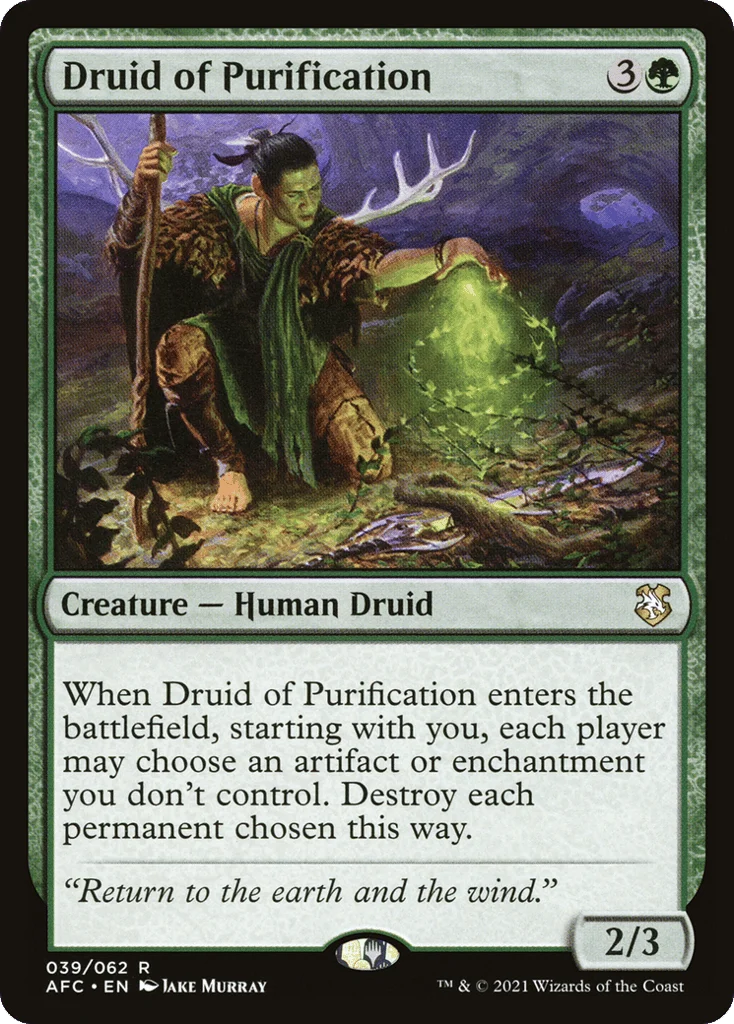 Druid of Purification · Forgotten Realms Commander