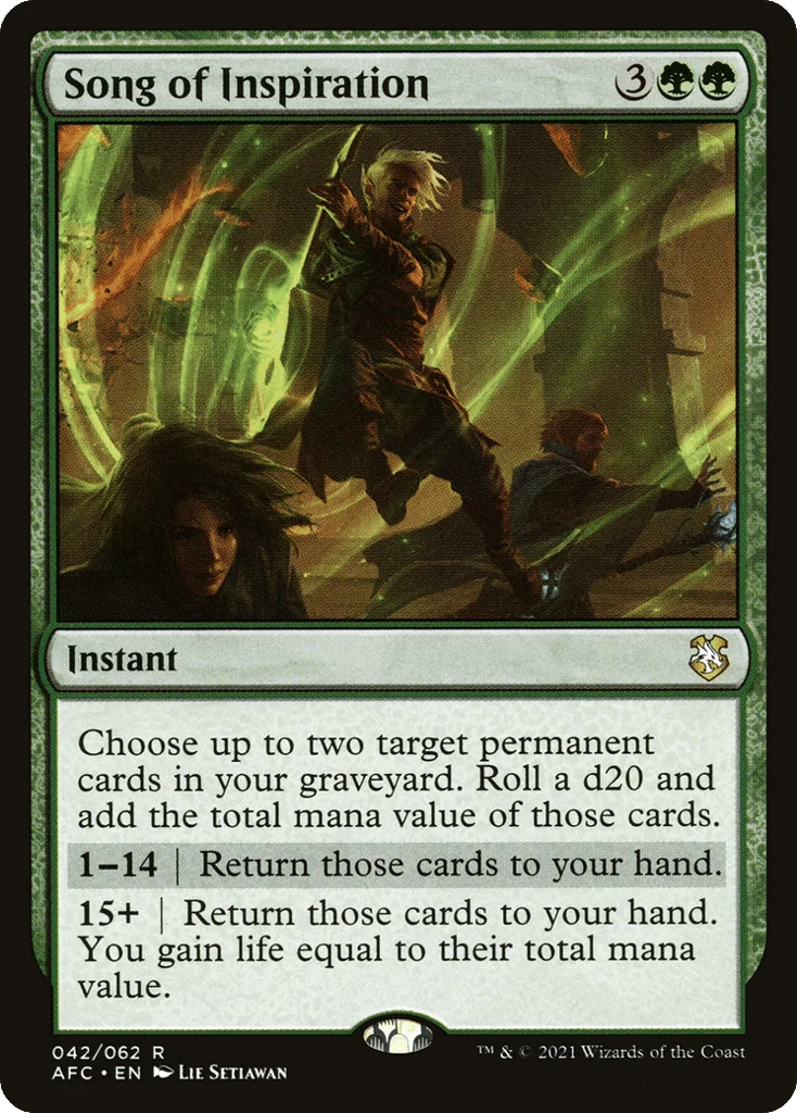Song of Inspiration · Forgotten Realms Commander
