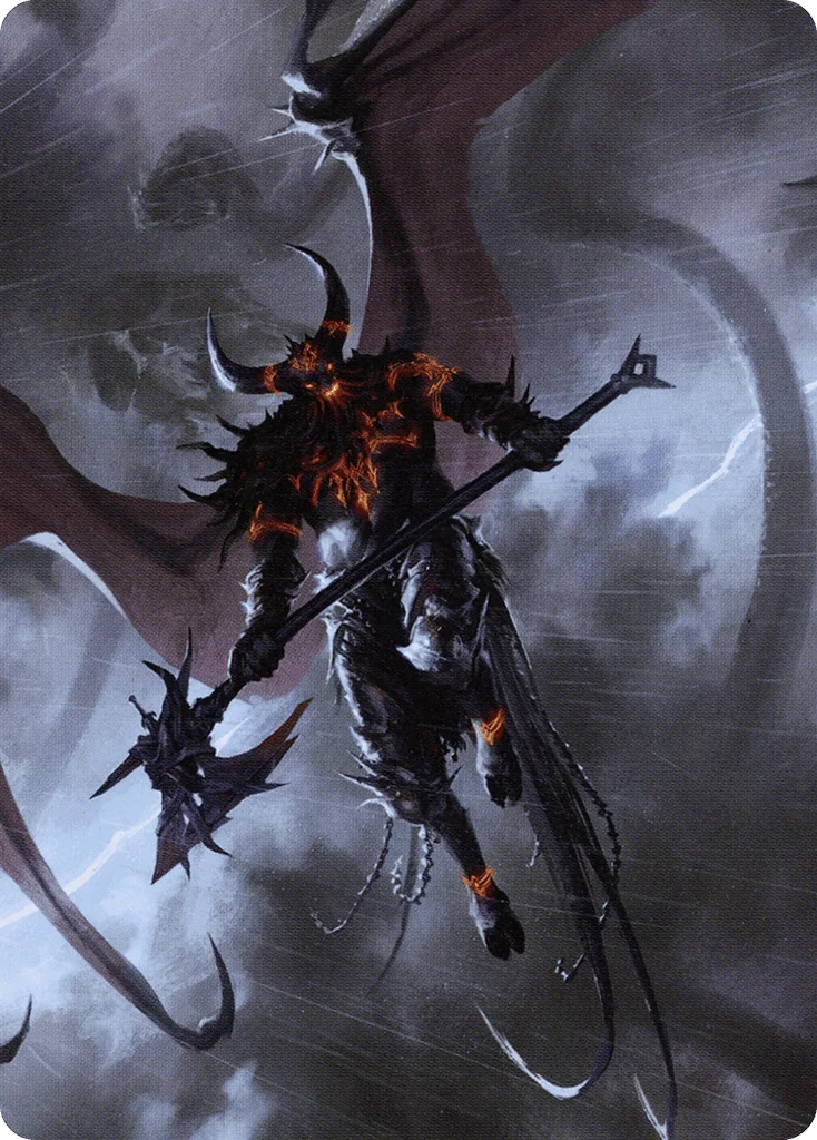 Burning-Rune Demon · Kaldheim Art Series