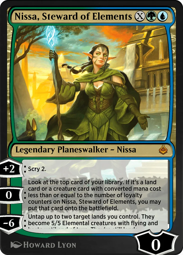 Nissa, Steward of Elements · Amonkhet Remastered
