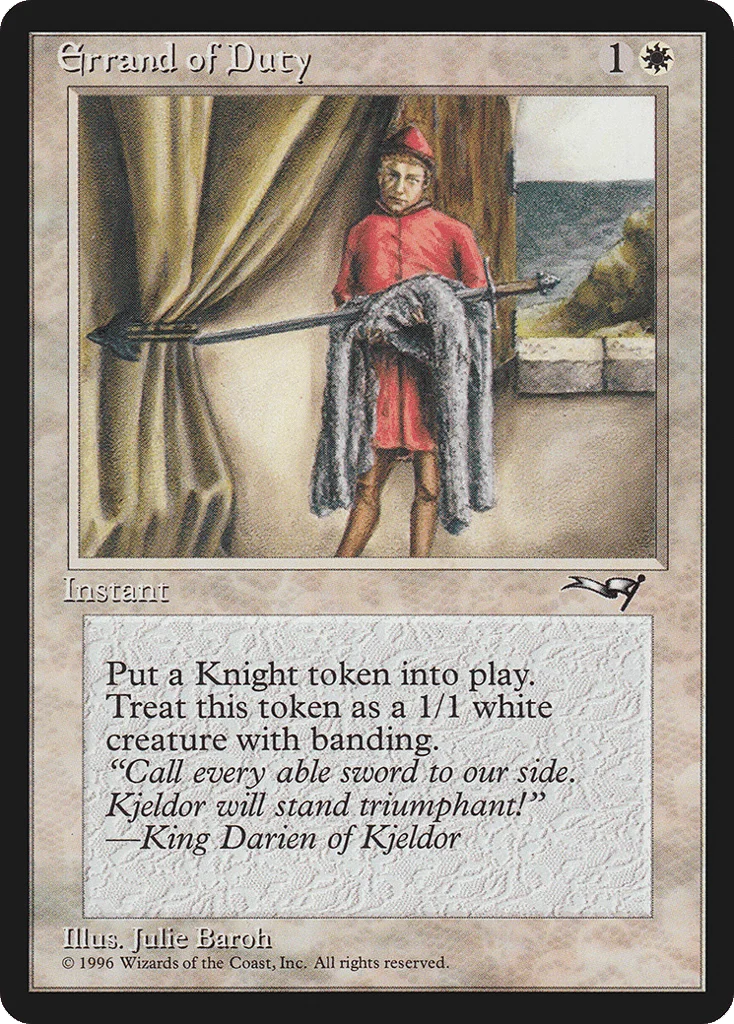 Errand of Duty · Alliances
