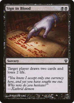 Sign in Blood