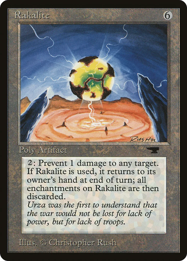 Rakalite · Antiquities
