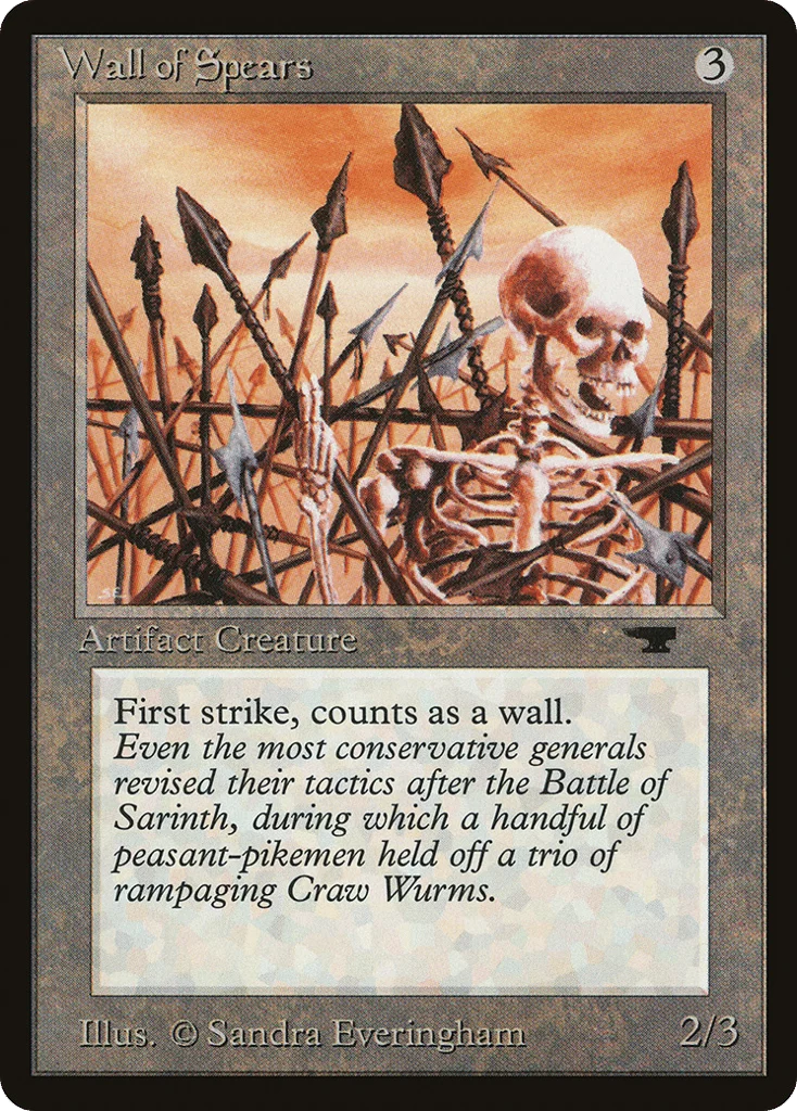 Wall of Spears · Antiquities