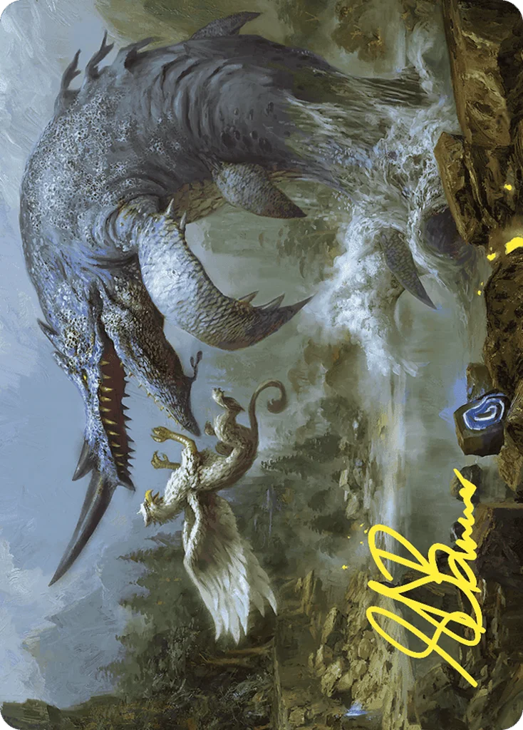 Horned Loch-Whale · Wilds of Eldraine Art Series