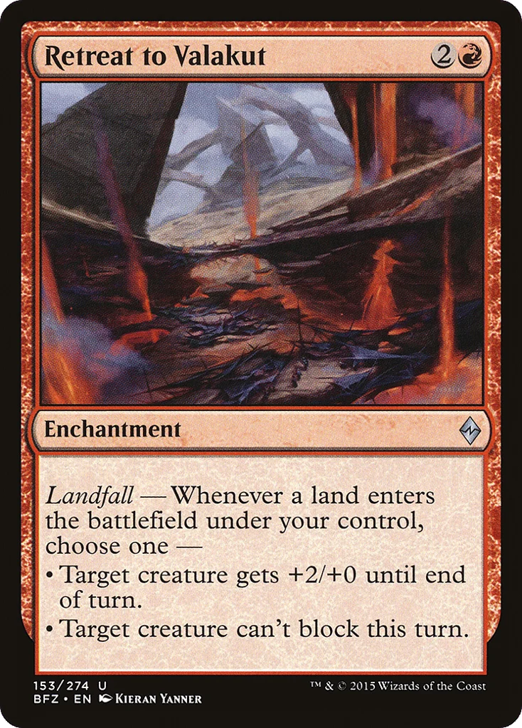 Retreat to Valakut · Battle for Zendikar