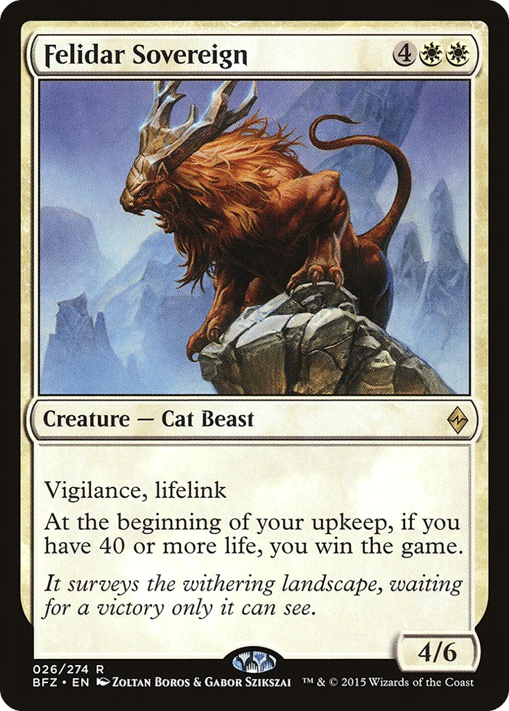 Felidar Sovereign · Battle for Zendikar