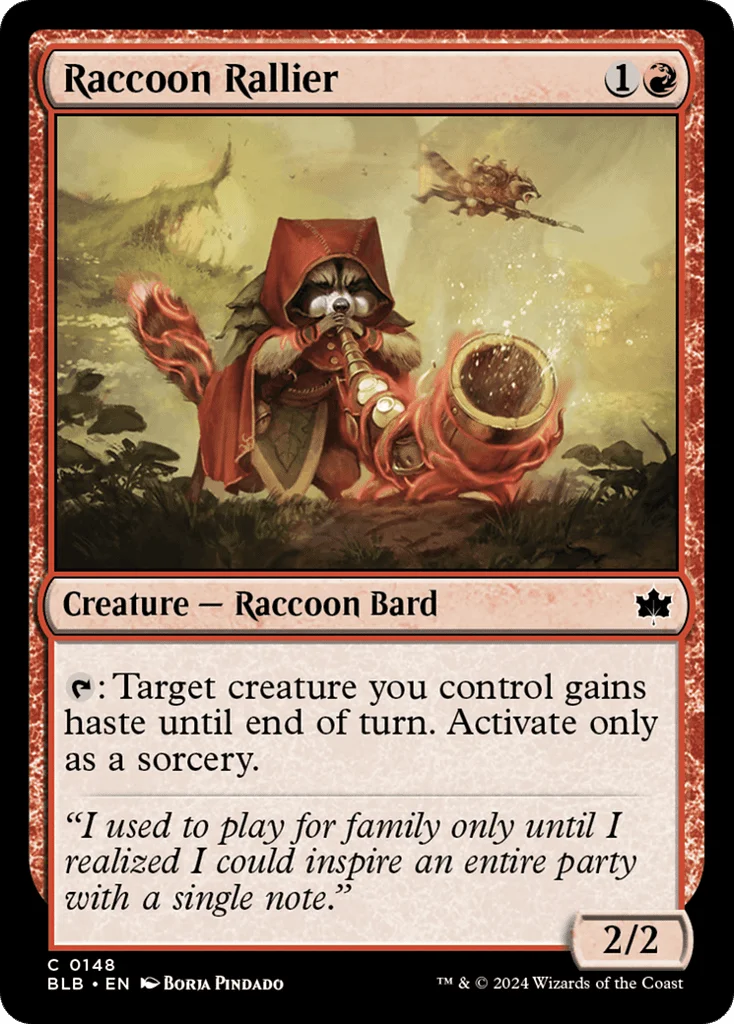 Raccoon Rallier · Bloomburrow