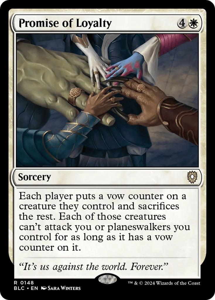 Promise of Loyalty · Bloomburrow Commander