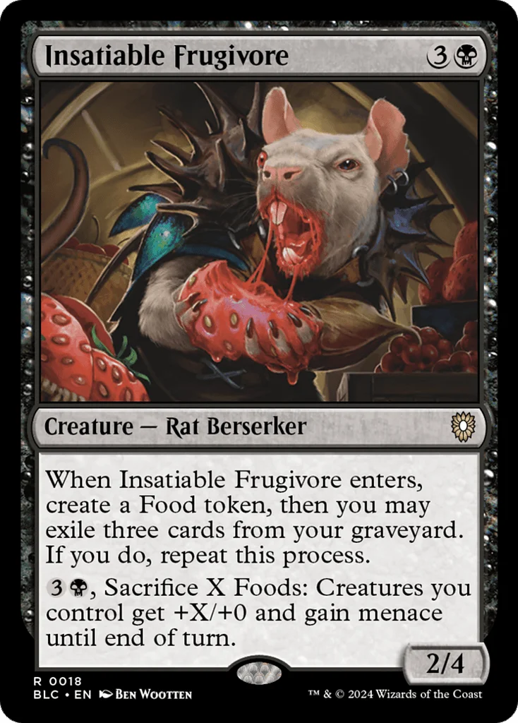 Insatiable Frugivore · Bloomburrow Commander