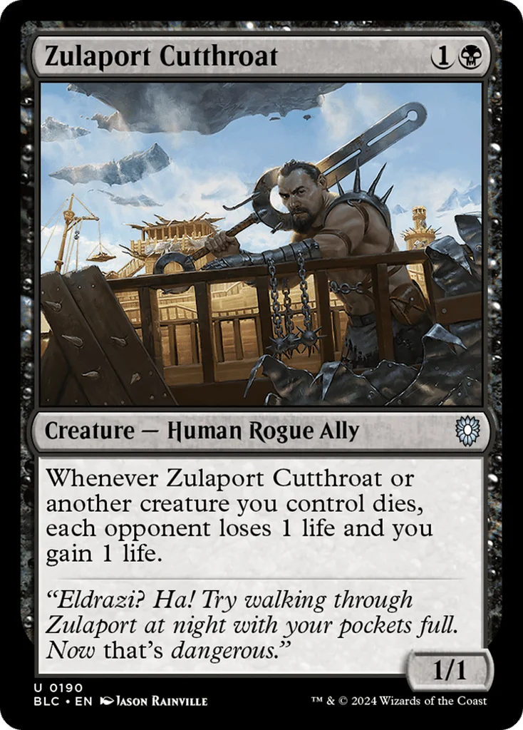 Zulaport Cutthroat · Bloomburrow Commander