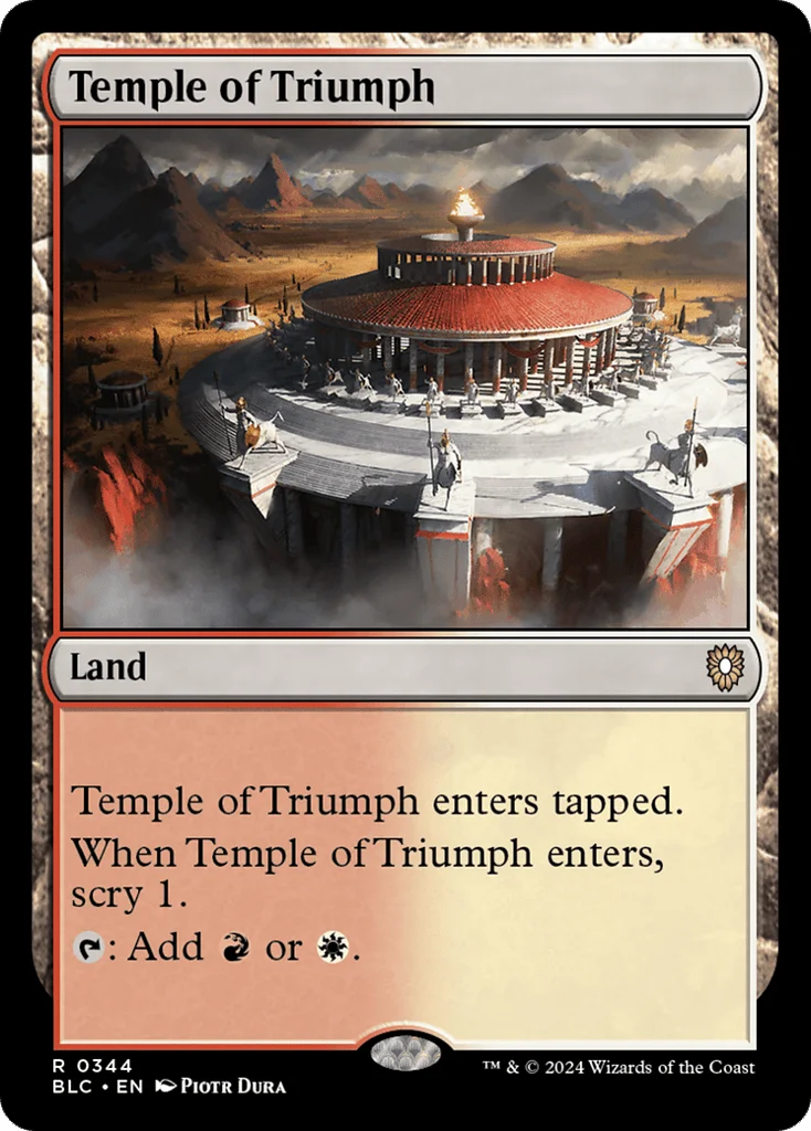Temple of Triumph · Bloomburrow Commander