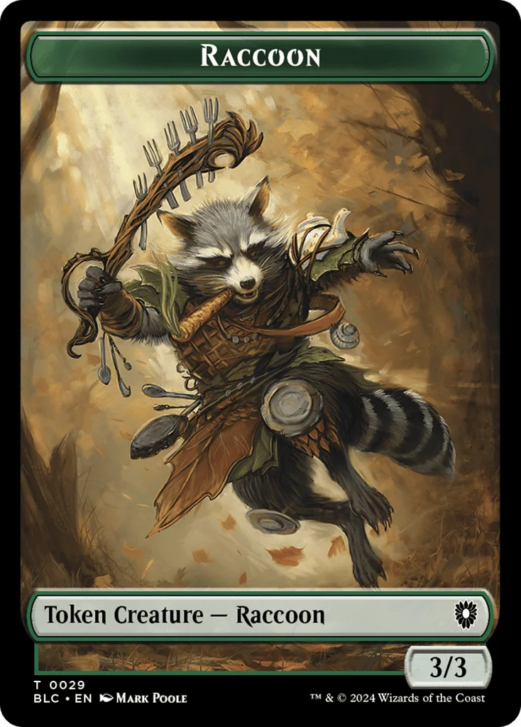 Raccoon · Bloomburrow Commander