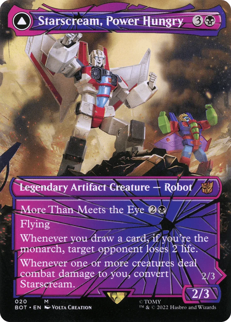 Starscream, Power Hungry // Starscream, Seeker Leader · Transformers