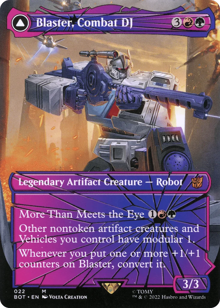 Blaster, Combat DJ // Blaster, Morale Booster · Transformers