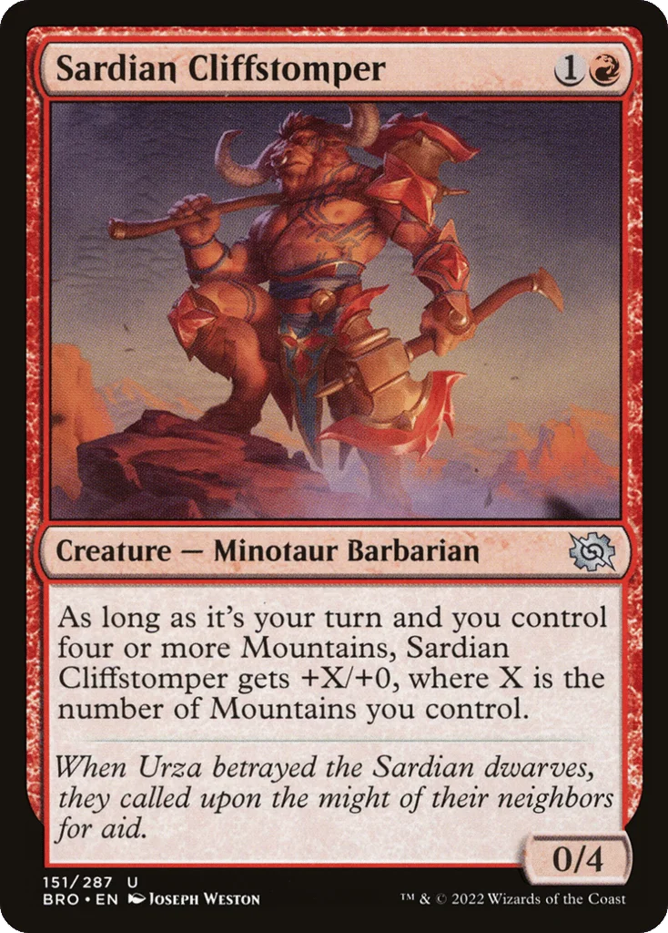 Sardian Cliffstomper · The Brothers' War