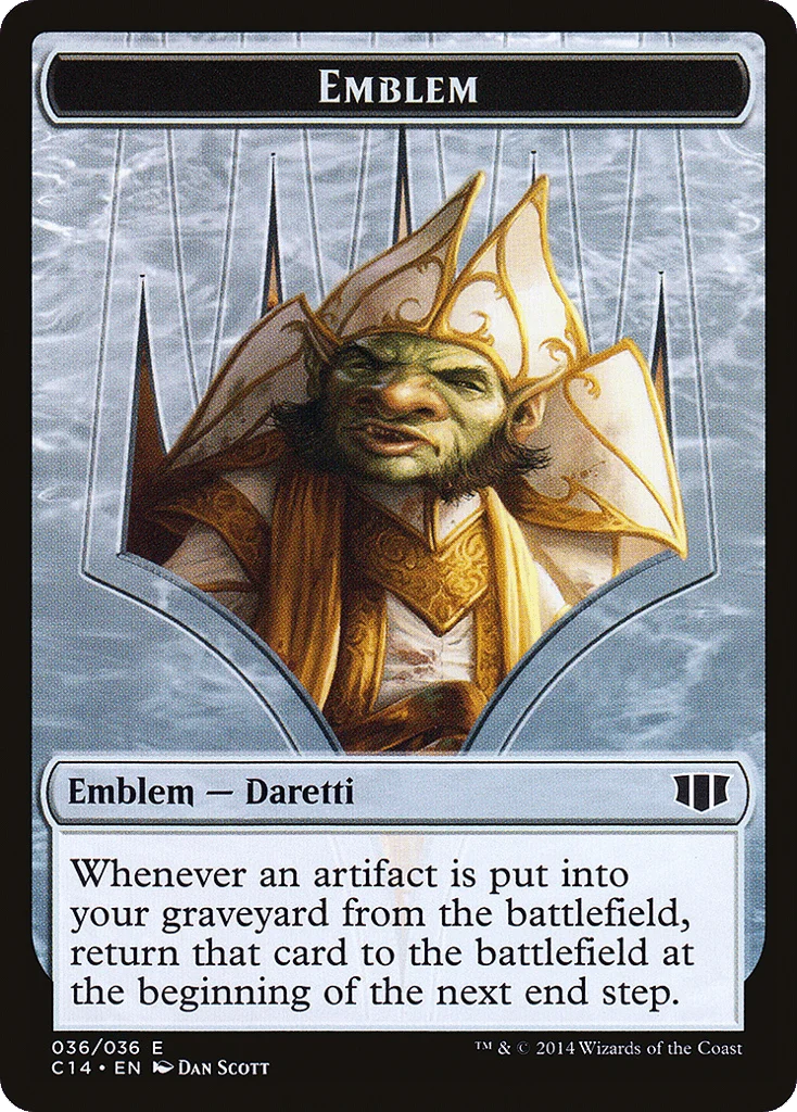 Daretti, Scrap Savant Emblem · Commander 2014