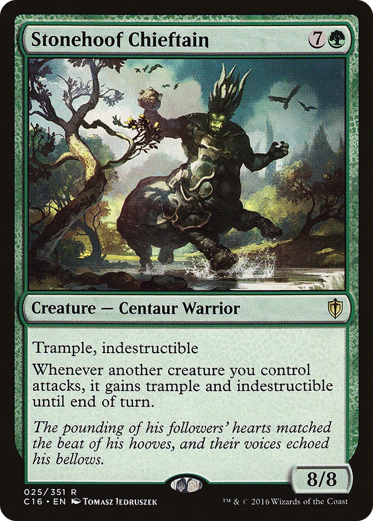 Stonehoof Chieftain · Commander 2016