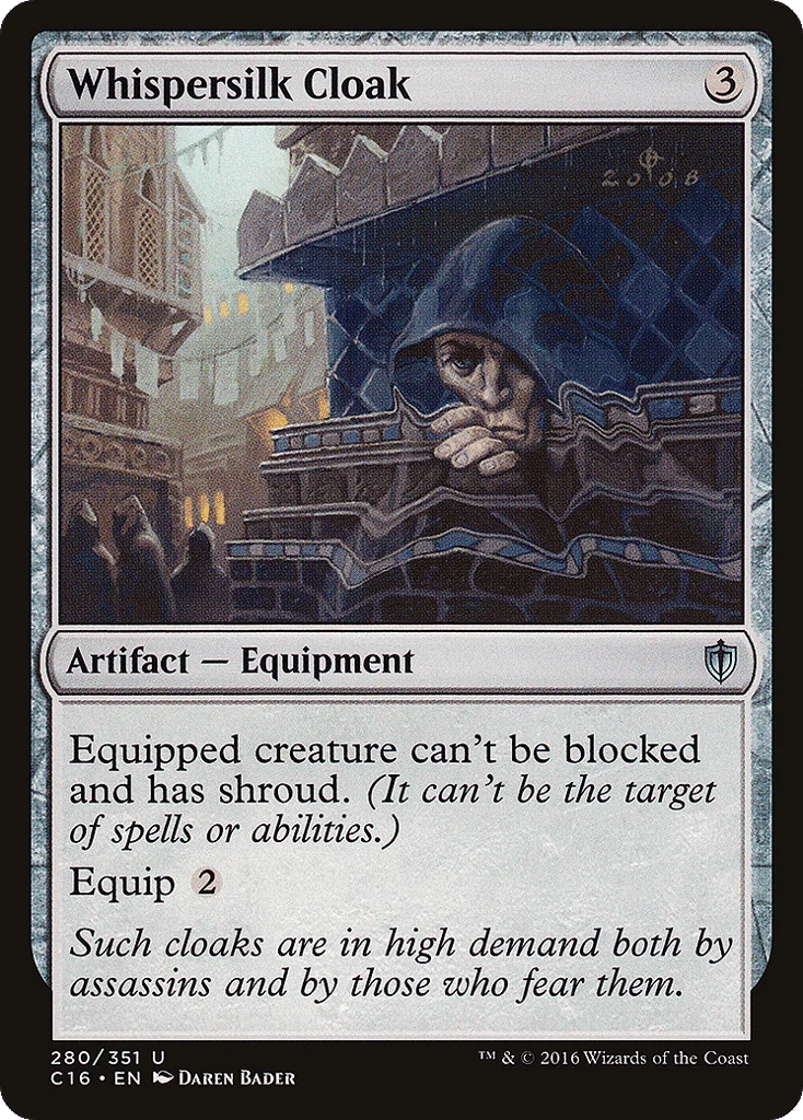 Whispersilk Cloak · Commander 2016