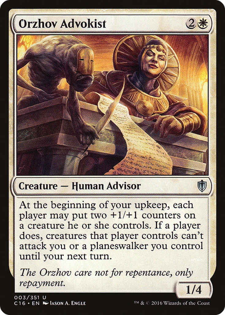 Orzhov Advokist · Commander 2016