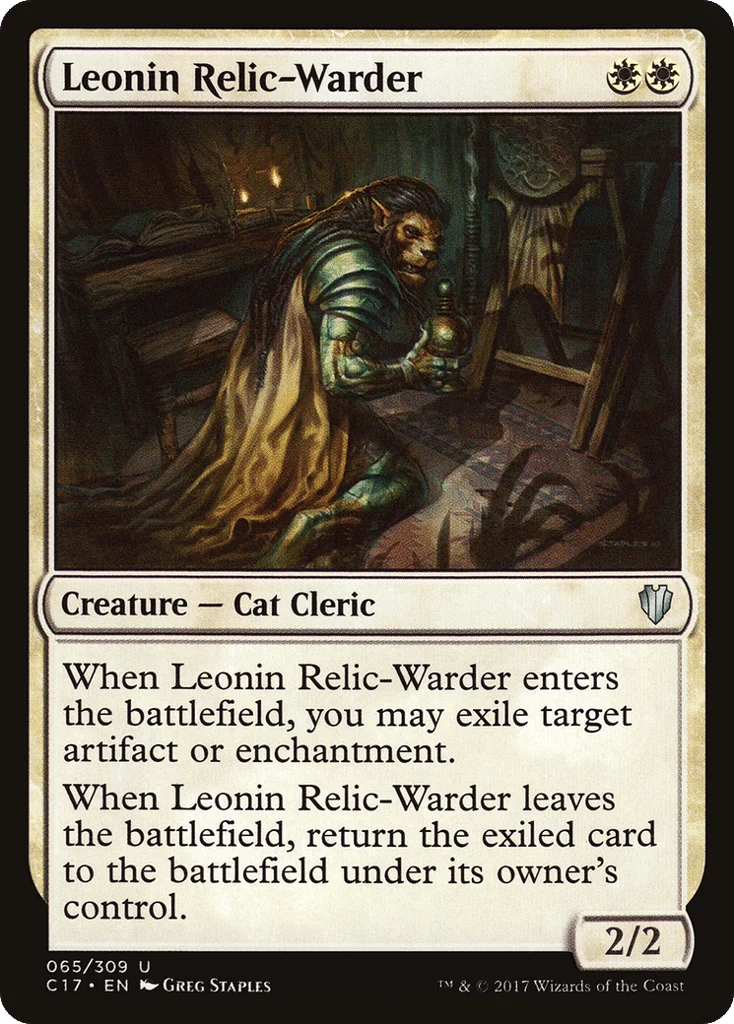 Leonin Relic-Warder · Commander 2017
