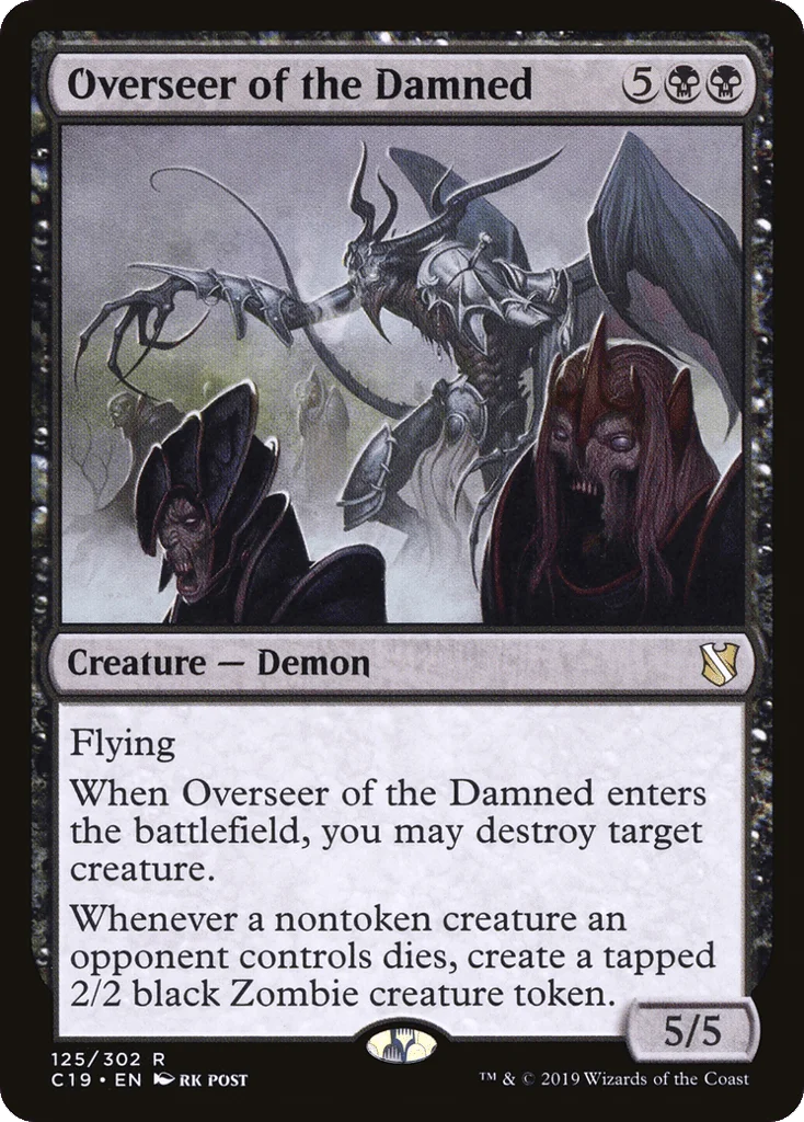 Overseer of the Damned · Commander 2019