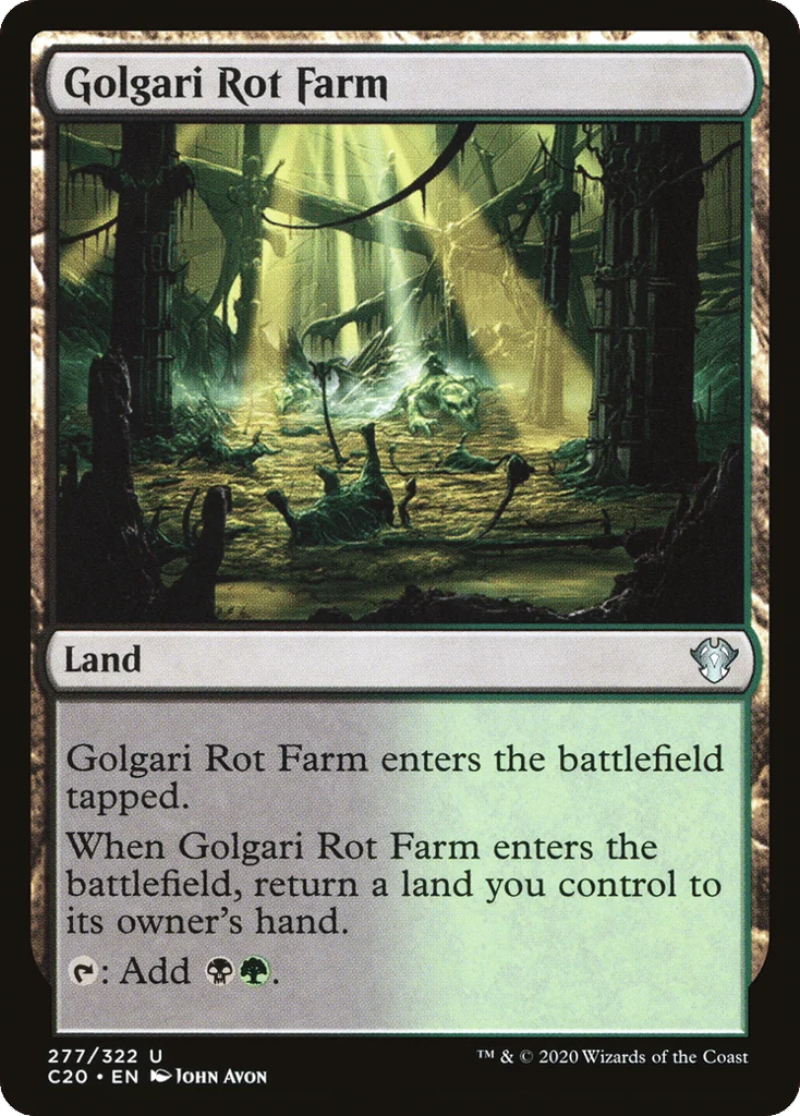 Golgari Rot Farm · Commander 2020