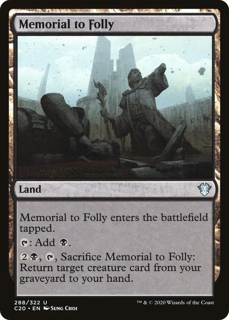 Memorial to Folly · Commander 2020