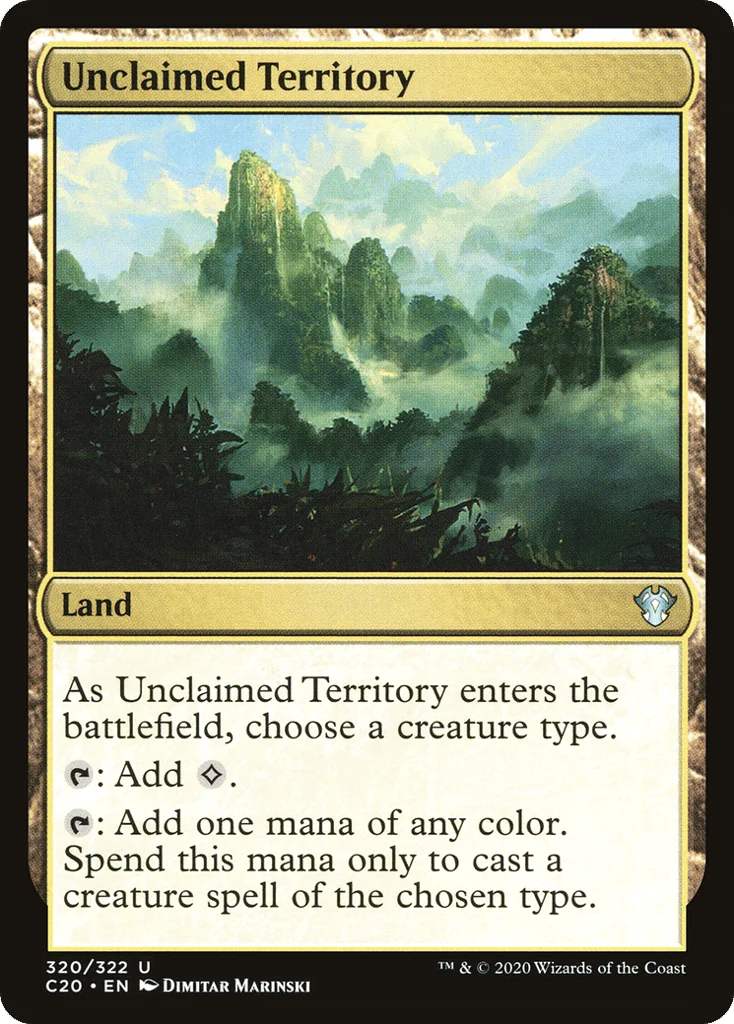 Unclaimed Territory · Commander 2020